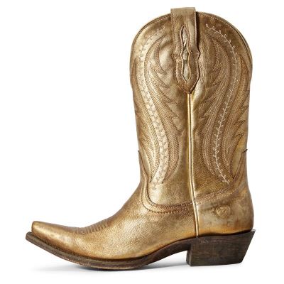 Ariat Western: Tailgate Botas Western Mujer - Doradas (KOMPG3069)